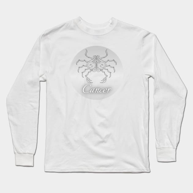 Spherical Zodiac Cancer Long Sleeve T-Shirt by Mazzlo Shop